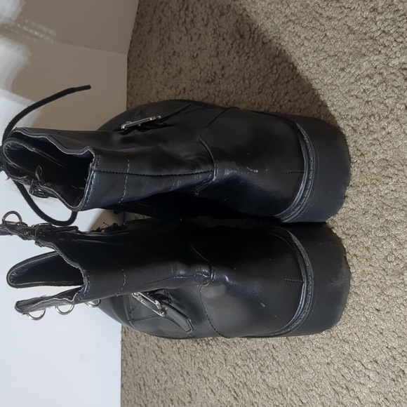 Unionbay Black Combat Booties in Black - Picture 6 of 13
